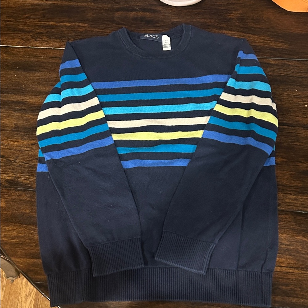 Place Boy’s Sweater with Blue and Yellow Stripes (GREAT CONDITION)